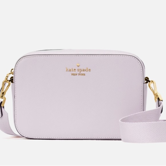 kate spade Handbags - Kate Spade Purple Crossbody Bag with Metallic Logo